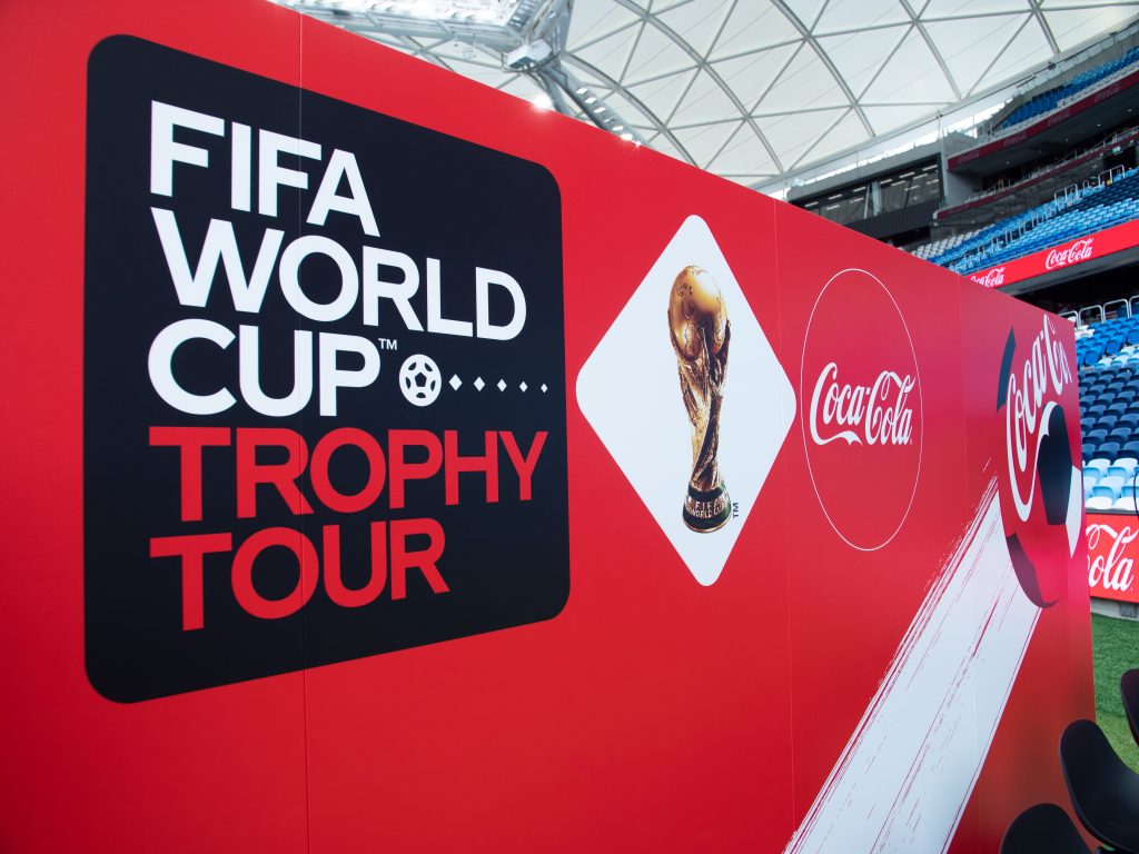 Fifa World Cup Tropy Tour Reboard Backboard