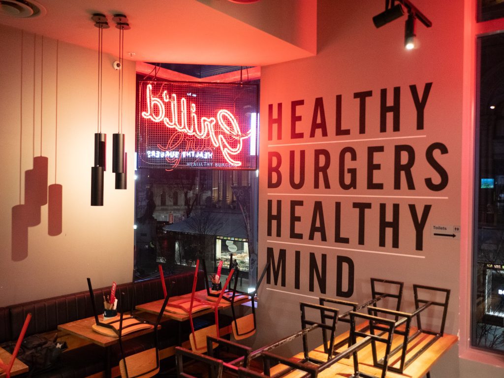 Grill’d The Galeries’ Sydney location as Barbie’s Dreamburger Diner